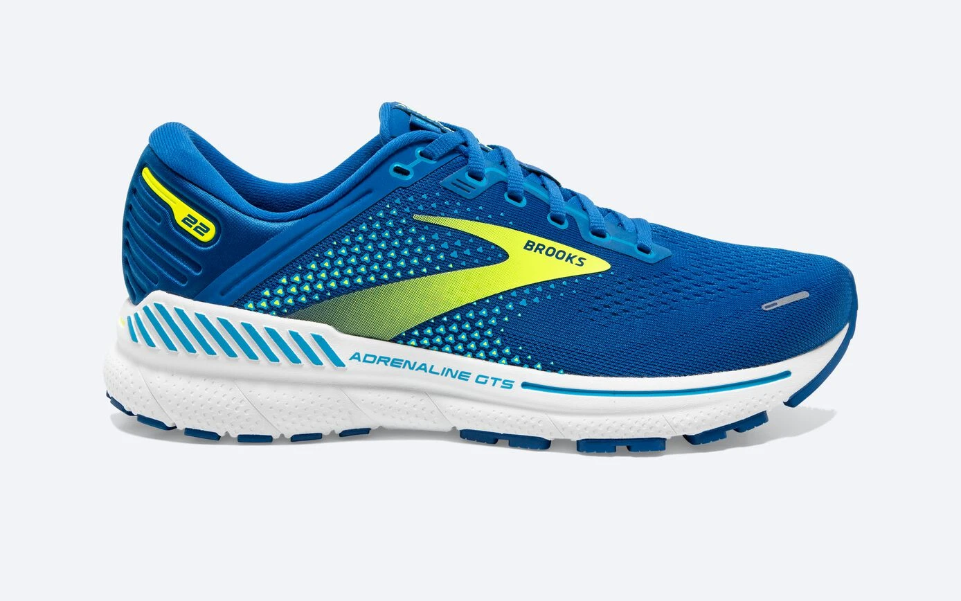 BROOKS Men's Adrenaline GTS 22 (482 - Blue/Nightlife/White) 3 BROOKS Men's Adrenaline GTS 22 (482 - Blue/Nightlife/White)