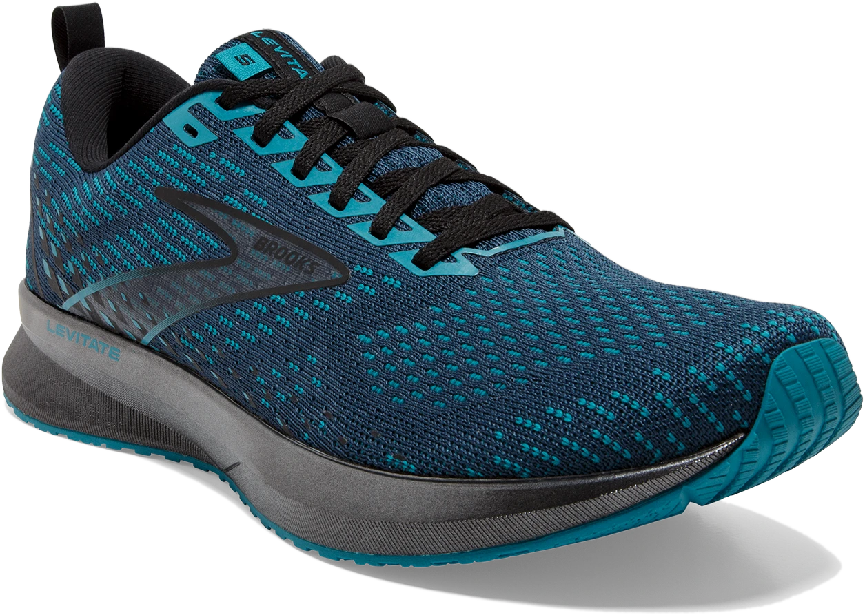 BROOKS Men's Levitate 5 (412 - Titan/Crystal Teal/Black) 5 BROOKS Men's Levitate 5 (412 - Titan/Crystal Teal/Black) - Image 3