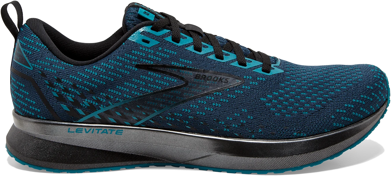 BROOKS Men's Levitate 5 (412 - Titan/Crystal Teal/Black) 3 BROOKS Men's Levitate 5 (412 - Titan/Crystal Teal/Black)