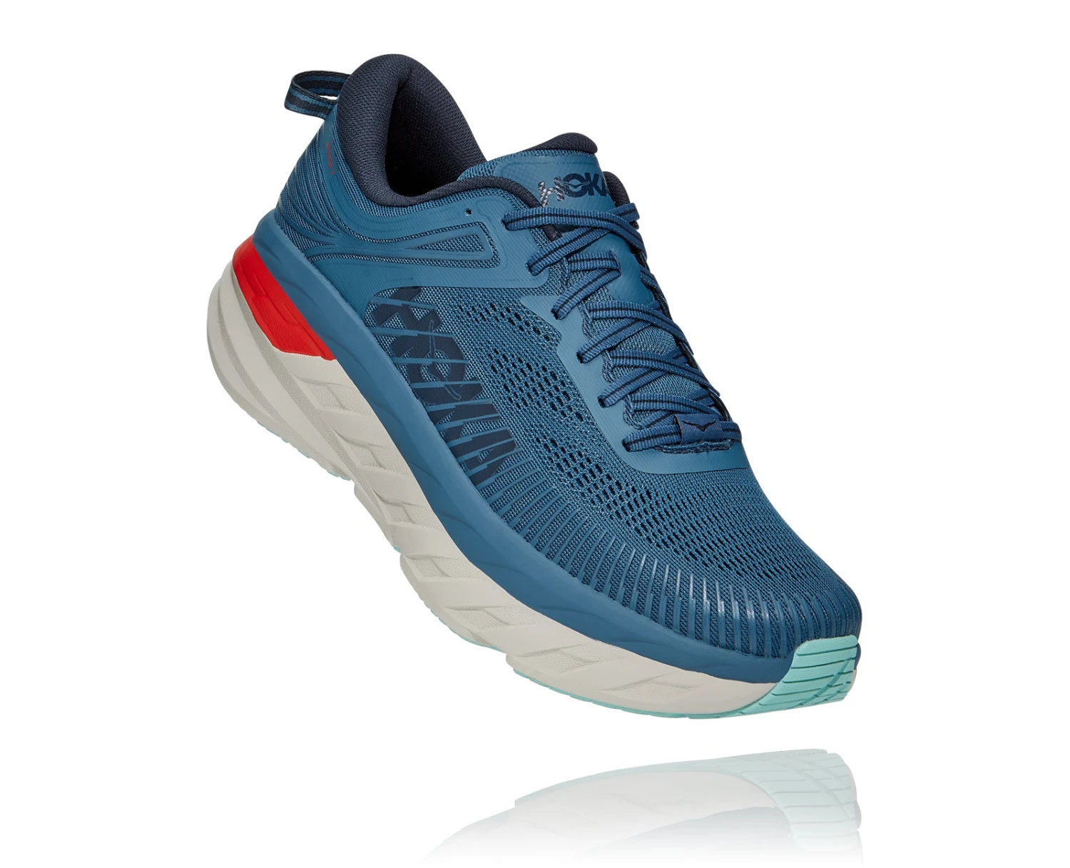 Hoka Men's Bondi 7 (RTOS - Real Teal/Outer Space) 3 Hoka Men's Bondi 7 (RTOS - Real Teal/Outer Space)