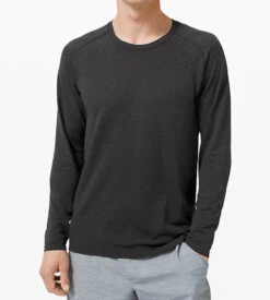Lululemon Men's Metal Vent Tech Long Sleeve 2.0 (Deep Coal/Black)