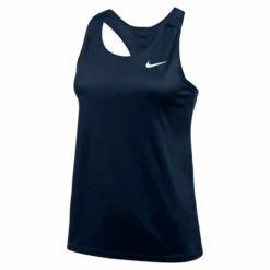 Nike Women's Team Run Singlet (420 - Team Navy/White)