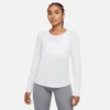 Nike Women's Dri-FIT One Luxe Top (100 - White/Reflective Silver) -Saucony Clothing Shop 1fdd9eed 6e3f 4305 9cca 64271f37eb84