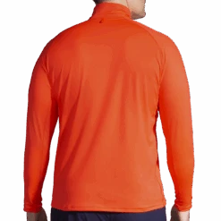 BROOKS Men's Dash 1/2 Zip (811 - Vivid Flame) -Saucony Clothing Shop 211298 811 mb dash half zip mens long sleeve running shirt