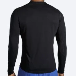 BROOKS Men's Distance Graphic Long Sleeve (095 - Black/Heritage) -Saucony Clothing Shop 211319 095 mb distance graphic mens long sleeve running shirt