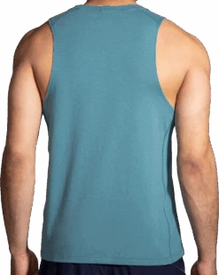 BROOKS Men's Distance Tank 2.0 (409 - Heather Slate Blue) -Saucony Clothing Shop 211446 409 MB Distance Tank 2