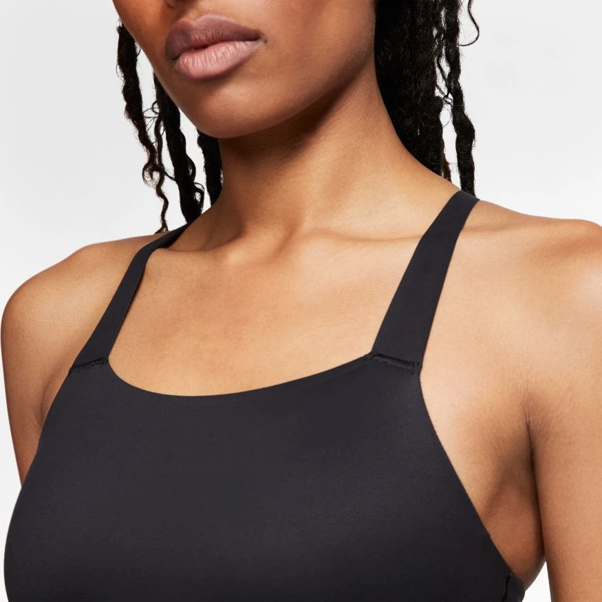 Nike Women's Swoosh Luxe Sports Bra (010 - Black/DK Smoke Grey) 5 Nike Women's Swoosh Luxe Sports Bra (010 - Black/DK Smoke Grey) - Image 3