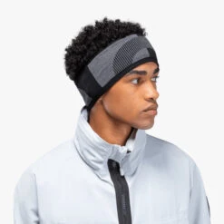 On Unisex Explorer Headband (Rock/Black) -Saucony Clothing Shop 276BAAEF DBCB 41BF 8C94 12280FDD5841
