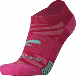 BROOKS Ghost Lite No Show Sock 2-Pack (612 - Pink/Salt & Light Grey/Salt) -Saucony Clothing Shop 280496 612 D4 Ghost Lite No Show 2 Pack