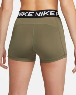 Nike Women's Pro 3" Shorts (223 - Medium Olive/Black/White) -Saucony Clothing Shop 2ff9e1d7 3685 42d0 94f8 2970c344ff33