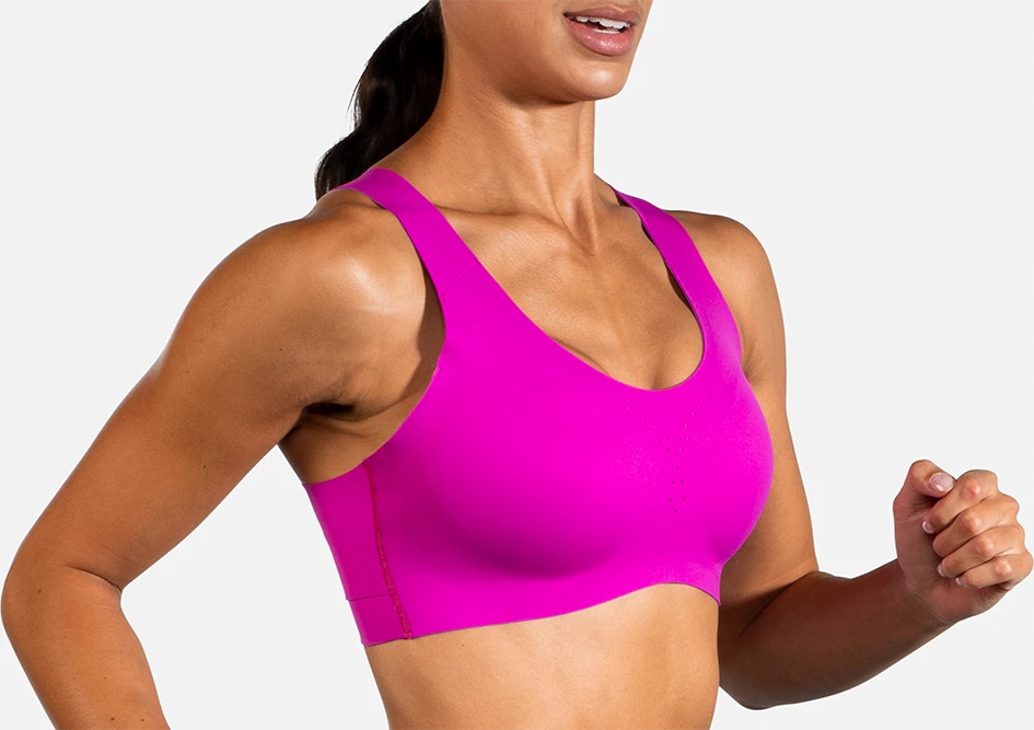 BROOKS Women’s Dare Crossback Run Bra (633 - Magenta/Heliotrope) 5 BROOKS Women’s Dare Crossback Run Bra (633 - Magenta/Heliotrope) - Image 3