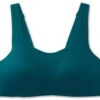 BROOKS Womenâs Dare Scoopback Run Bra (341 - Deep Sea/lime) 2 BROOKS Womenâs Dare Scoopback Run Bra (341 - Deep Sea/lime) -Saucony Clothing Shop 350077 341 lf Dare Scoopback Run Bra