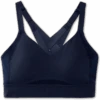 BROOKS Women's Drive Interlace Run Bra (451 - Navy) -Saucony Clothing Shop 350082 451 LF Drive Interlace Run Bra