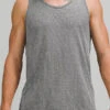 Lululemon Men's Metal Vent Breathe Tank (Covered Camp Graphite Grey/White Opal) -Saucony Clothing Shop 3D36E6DF 530F 4D63 9B68 FA8E48170746