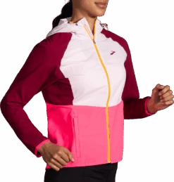 BROOKS Women's Canopy Jacket (633 - Razzmatazz/Quartz/Hyper Pink) -Saucony Clothing Shop 40746885 5BF5 45CA ACB9 62EDBBF3DA24