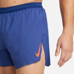Nike Men's Aeroswift 4" Running Shorts (455 - Deep Royal Blue/Bright Crimson) -Saucony Clothing Shop 41736111 34EF 44C7 9812 2C67AA0924AA