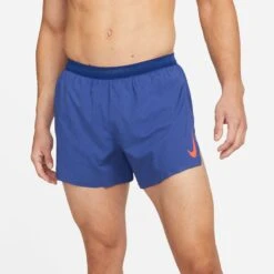 Nike Men's Aeroswift 4" Running Shorts (455 - Deep Royal Blue/Bright Crimson)
