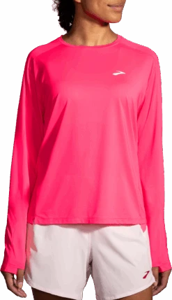 BROOKS Women's Sprint Free Long Sleeve 2.0 (620 - Hyper Pink)