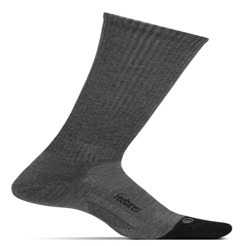 Feetures Merino 10 Cushion Crew (Grey) 3 Feetures Merino 10 Cushion Crew (Grey)