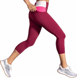 BROOKS Women's Method 3/4 Tight (633 - Razzmatazz/Quartz/Hyper Pink) -Saucony Clothing Shop 5B80F6E6 15AC 4386 B240 AEF867F583D9