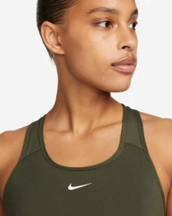 Nike Women’s Swoosh Medium-Support Padded Bra (326 - Cargo Khaki/White) -Saucony Clothing Shop 5c00fd62 fa4a 4dbd 81e5 860642177688