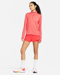 Nike Women’s Element 1/2 Zip Running Top (696 - Light Crimson/Magic Ember/Heather) -Saucony Clothing Shop 61e1f2fa ccae 4c44 a781 9337b46b6e1e