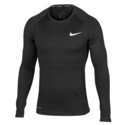 Nike Men's Pro Long Sleeve Top (010 - Black/Reflective Silver)
