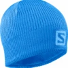 Salomon Logo Beanie (Indigo Bunting/Blithe) -Saucony Clothing Shop 68A87666 1523 4EB9 8C5E 1000AA9D0D0B