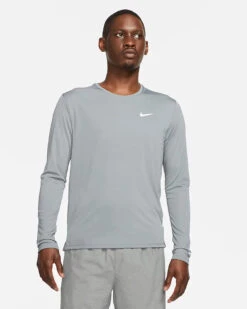 Nike Men’s DRI-FIT Miler Long Sleeve (084 - Smoke Grey/Reflective Silver)
