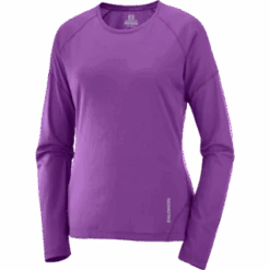 Salomon Women’s Cross Run Long Sleeve (Crown Jewel)