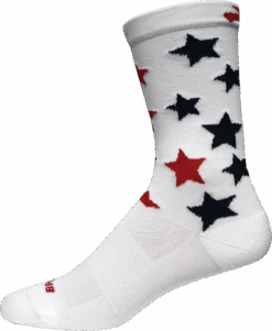 Tempo Knit Crew Sock (108 - Red & Blue Star/Brooks Run USA)