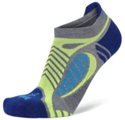 Balega UltraLight No Show Running Socks (Grey Heather/Royal Blue)