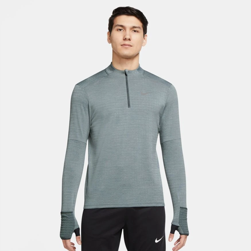 Nike Men's Therma-Fit Repel Element 1/2 Zip Running Top (084 - Smoke Grey/Grey Fog/Heather/Reflective Silver) 3 Nike Men's Therma-Fit Repel Element 1/2 Zip Running Top (084 - Smoke Grey/Grey Fog/Heather/Reflective Silver)