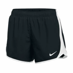 Nike Women’s DRI-Fit Tempo Running Shorts (012 - Team Black/Team White/Team White/Team White)