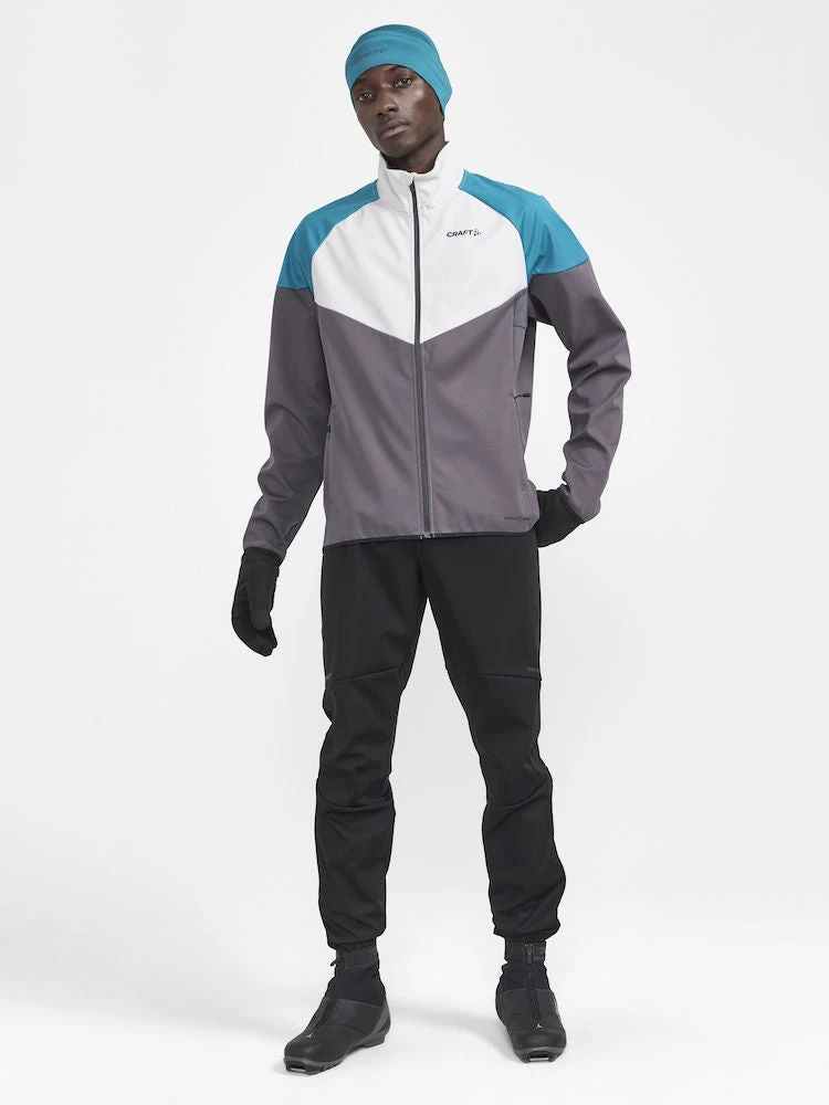 Craft Men's Glide Block Jacket (Ash/Deep Lake) 7 Craft Men's Glide Block Jacket (Ash/Deep Lake) - Image 5