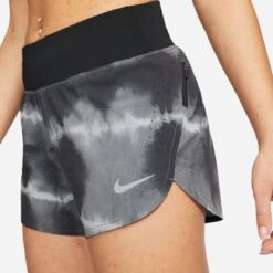 Nike Women's DRI-FIT Eclipse Mid-Rise Printed Running Shorts (010 - Black/White) -Saucony Clothing Shop ACAEDFA7 F317 4219 94B9 CAEE7457C1F1