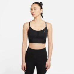 Nike Women's DRI-FIT Indy Sports Bra (010 - Black/White)