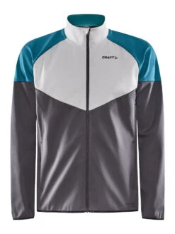 Craft Men's Glide Block Jacket (Ash/Deep Lake)