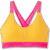 BROOKS Women's Drive Plunge Bra 2.0 (889 - Sun Glow/Hyper Pink)