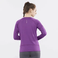 Salomon Women’s Cross Run Long Sleeve (Crown Jewel) -Saucony Clothing Shop CDBE3DC0 433A 492D 940C 021BBA636E6A