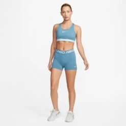 Nike Women's Pro 3" Shorts (440 - Noise Aqua/White) -Saucony Clothing Shop CZ9857 440 PHSYM004 2000