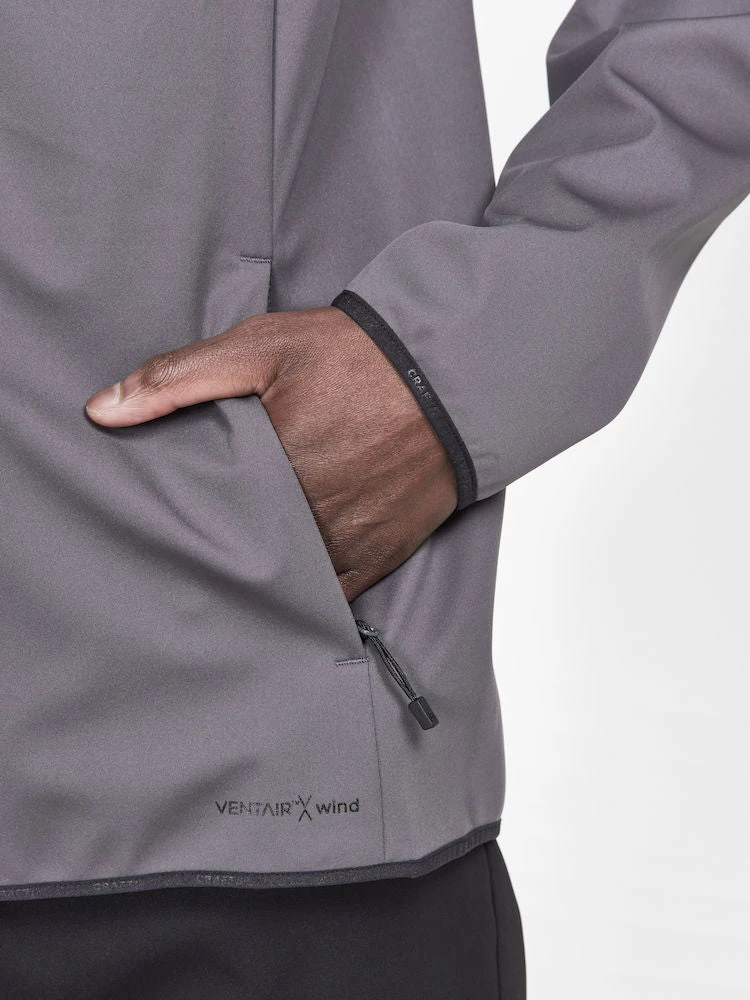 Craft Men's Glide Block Jacket (Ash/Deep Lake) 6 Craft Men's Glide Block Jacket (Ash/Deep Lake) - Image 4