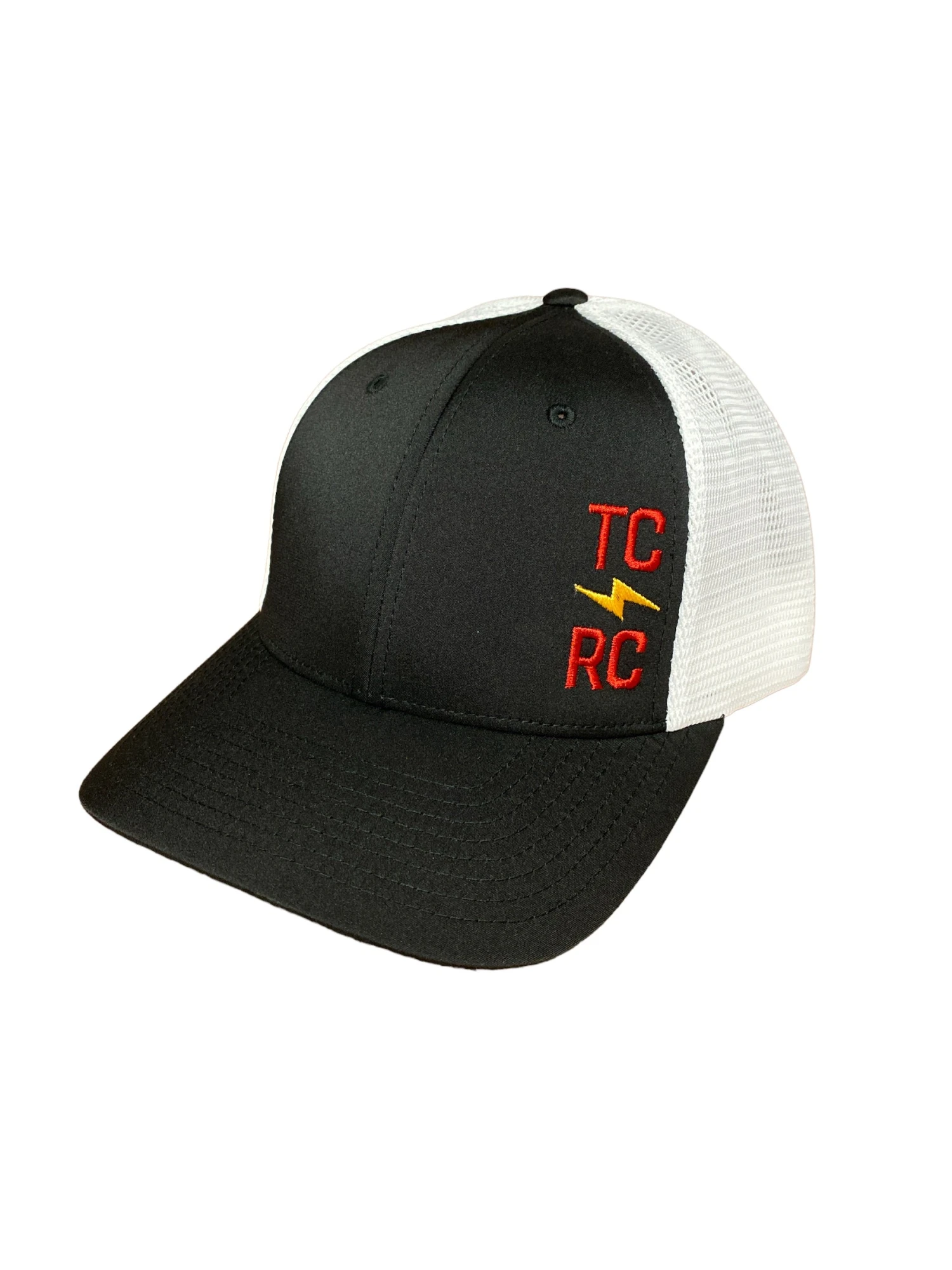 TCRC Block Bolt Performance Trucker Cap (Black) 3 TCRC Block Bolt Performance Trucker Cap (Black)
