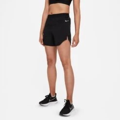 Nike Women's Tempo Luxe Shorts (010 - Black/Black/Reflective Silver)