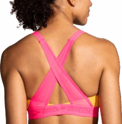 BROOKS Women's Drive Plunge Bra 2.0 (889 - Sun Glow/Hyper Pink) -Saucony Clothing Shop FE30827B 72DB 46E5 B1E7 E7109F8DA57E