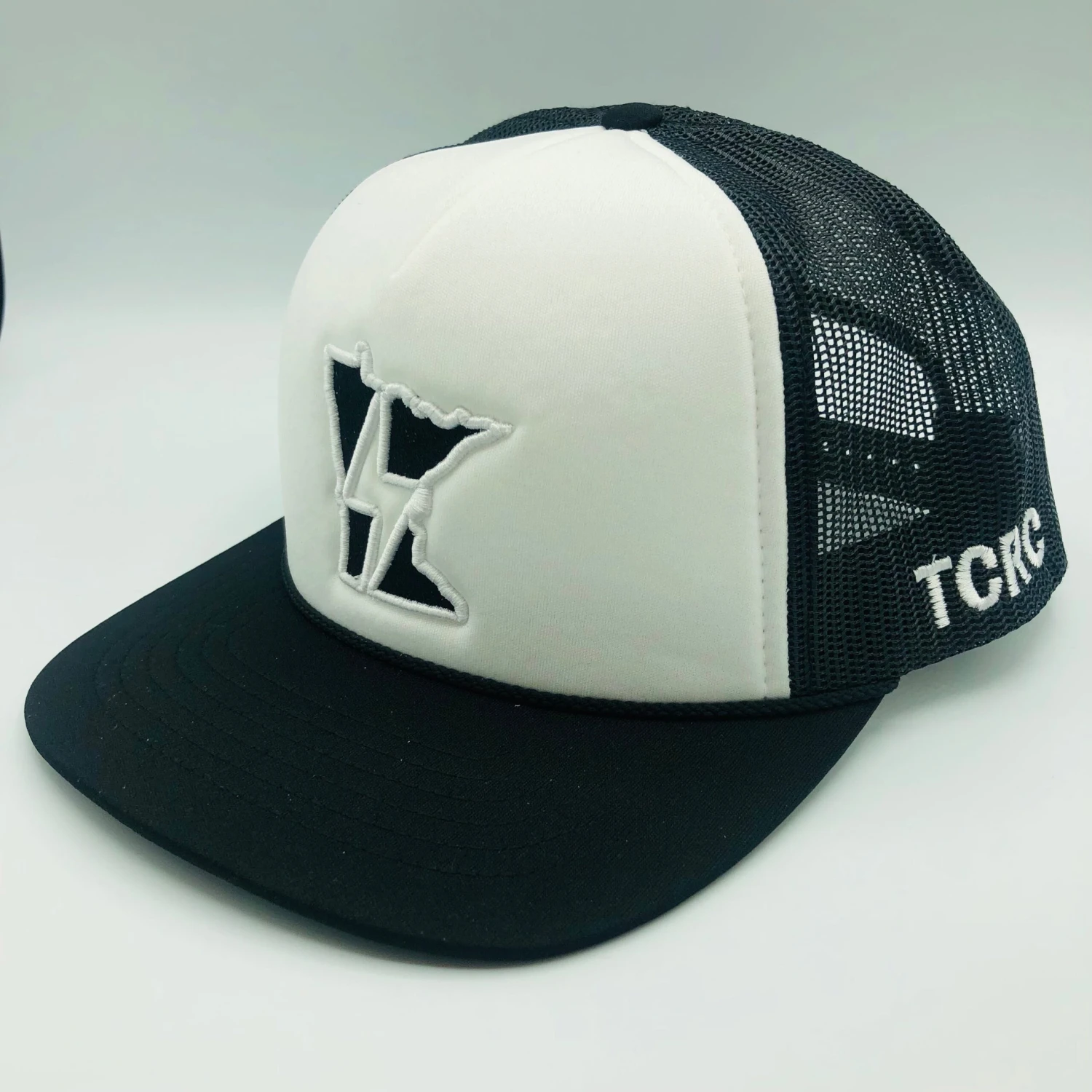 TCRC MN Bolt Foamie Trucker Cap (White/Black) 3 TCRC MN Bolt Foamie Trucker Cap (White/Black)