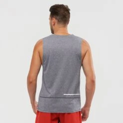 Salomon Men’s Agile Tank (Night Sky/Heather) -Saucony Clothing Shop LC1527400 1 MOD agiletank nightskyheather run m.jpg.cq5dam.web .2200.2200