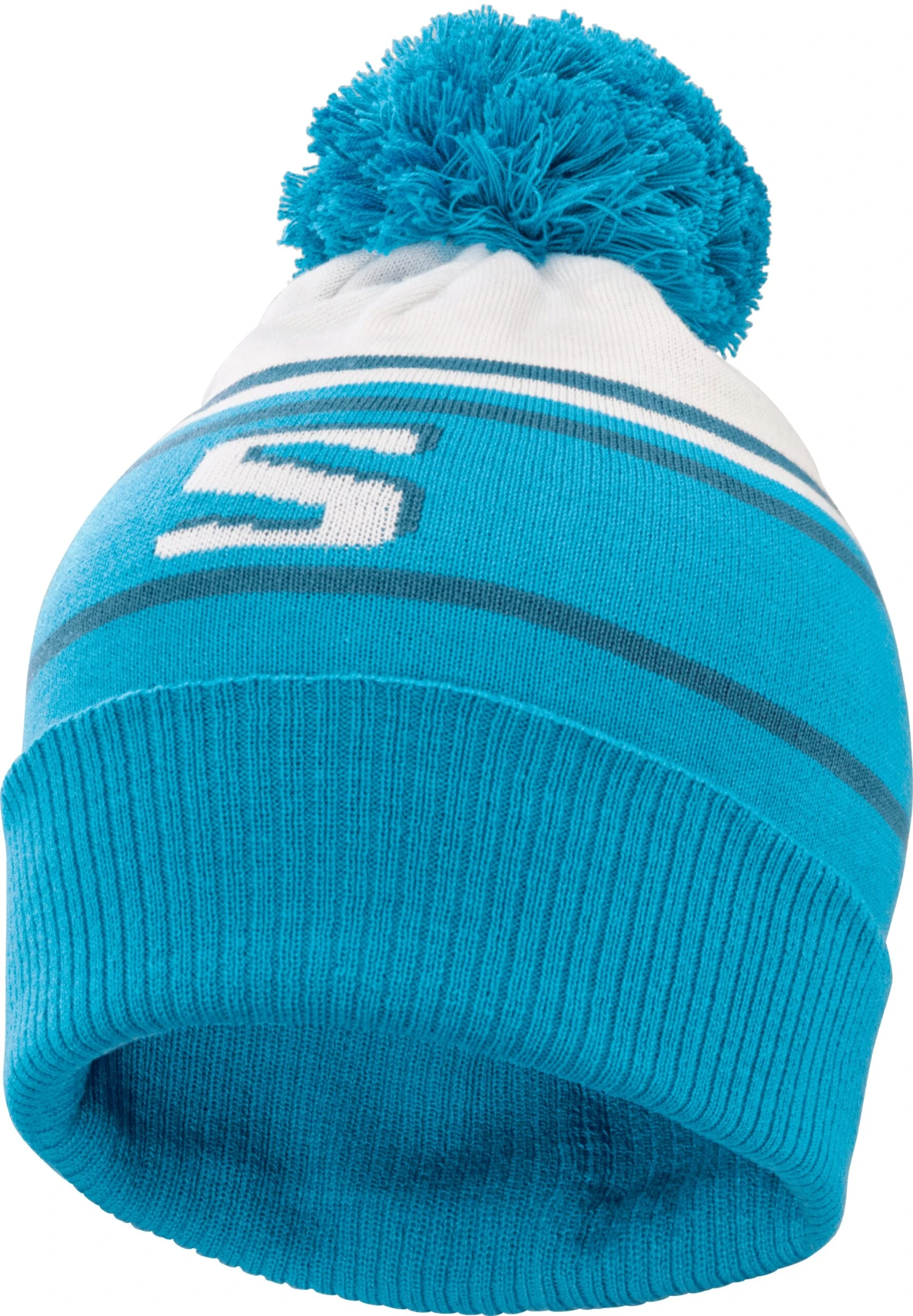 Salomon Heritage Beanie (White/Barrier Reef/Mallard Blue) 3 Salomon Heritage Beanie (White/Barrier Reef/Mallard Blue)