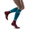 CEP Women's Run Tall Socks 4.0 (Petrol/Dark Red) -Saucony Clothing Shop Run Socks 4 0 petrol dark red WP209R W front model 1 1080x 33668c08 38d5 47a1 8a7d c96887cd4c71