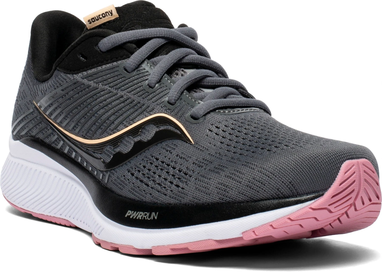 Saucony Women's Guide 14 (45 - Charcoal/Rose) 4 Saucony Women's Guide 14 (45 - Charcoal/Rose) - Image 2